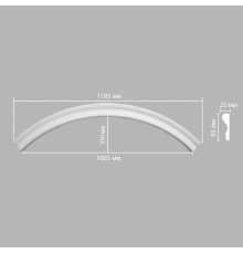 Радиус из полиуретана DECOMASTER 897174-150 1/4 круга Rнар 835 мм Rвн 750 мм 897174-150